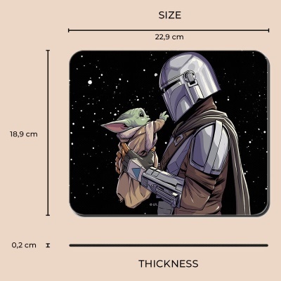 Tapete rato Baby Yoda Mandalorian Star Wars