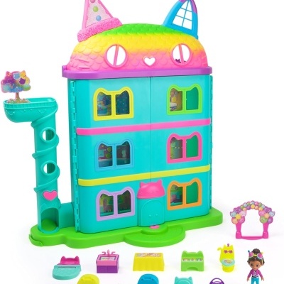 Gabby's Dollhouse Casa da Gabby celebração - Casa da Gabby Arco íris