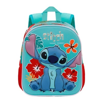 Mochila 3D Pré-Escolar Tropical Stitch Disney 31 cm