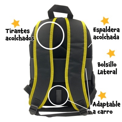 Mochila Escolar Pikachu Pokemon 42cm adaptável