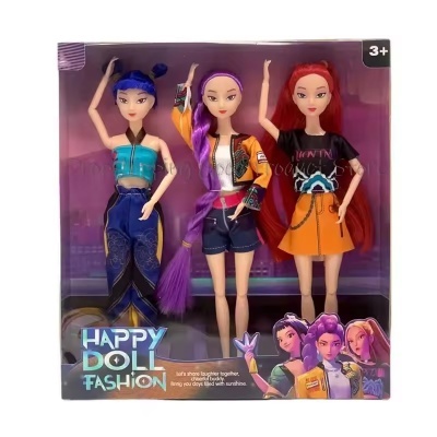 Conjunto 3 Bonecas K-Pop Demon Hunters