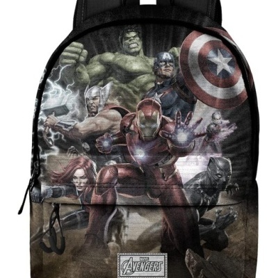 Conjunto Escolar Troupe Avengers - Mochila 41cm + porta-lápis triplo