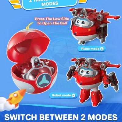 Super Wings Super Iron Jett 5", Super Ball-Steel Power