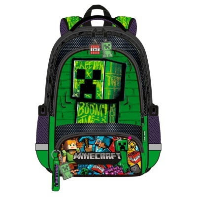 Mochila Escolar Minecraft 42cm