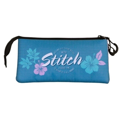 Porta-lápis Skate Stitch Disney triplo