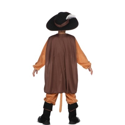 Fato de Gato das Botas com máscara para criança