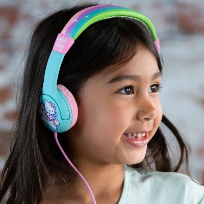 Auriculares universais Unicorn Hello Kitty