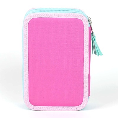 Estojo com material A Casa de bonecas da Gabby triplo