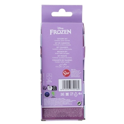 Conjunto de talheres metálicos Frozen