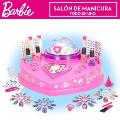 Barbie Salão de manicure multifuncional c/cúpula brilhante