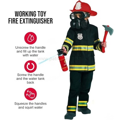 Fato de bombeiro com acessórios