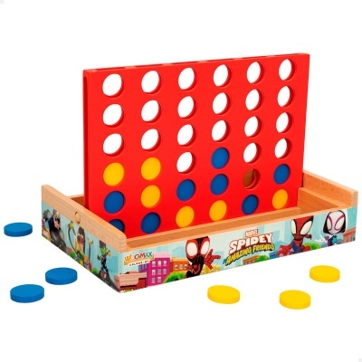 Jogo Quatro em linha madeira Spidey Marvel