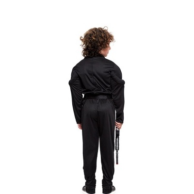 Fato de Soldado SWAT Muscular preto para menino