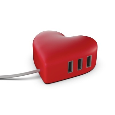 Mojipower - USB Hub Heart