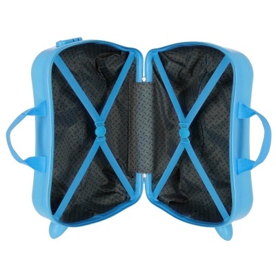 Mala de Viagem Infantil ABS 4 Rodas Baby Shark HAPPY FAMILY Azul