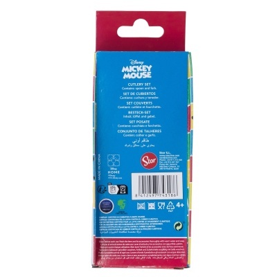 Conjunto de talheres metálicos Mickey