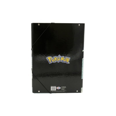 Pasta de arquivo preta com logotipo Pokémon