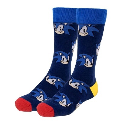 Conjunto 3 pares de meias Sonic the Hedgehog adulto