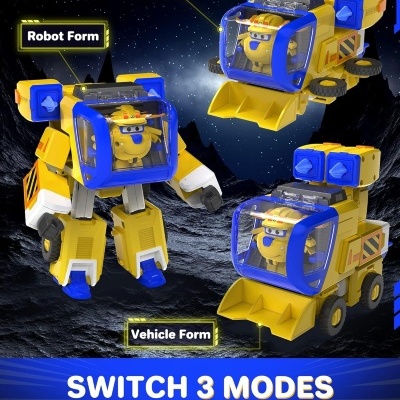 Super Wings Donnie Transforming Supercharged & Mini Magnetic Super Pet