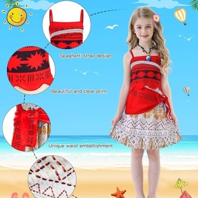 Fato Moana Vaiana Disney