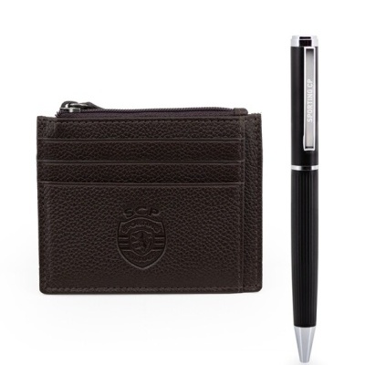 Conjunto de Porta-Cartões+ Esferográfica - SCP Sporting