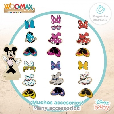 Vestidos de madeira woomax Disney 54 peças