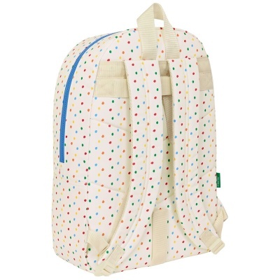 Mochila Escolar Topitos Benetton 46cm adaptável