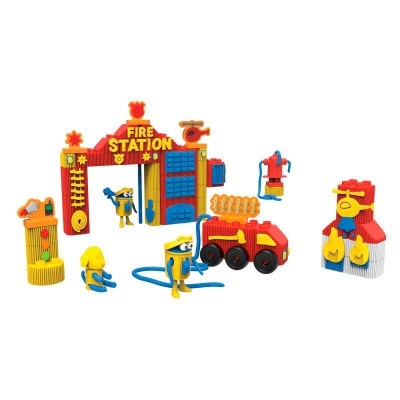 Conjunto de blocos estação de bombeiros Play-Doh