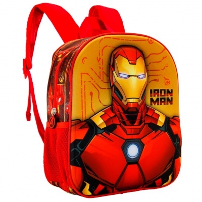 Mochila 3D Angry Iron Man Marvel 31cm