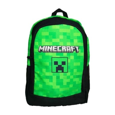 Conjunto Escolar Creeper Minecraft - Mochila Escolar 40cm + porta lápis