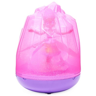 Difusor de aroma rosa e roxo com efeito brilhante