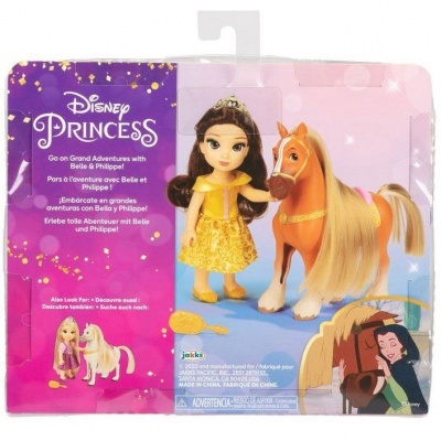 Boneca Bella + Philippe Bela e o Monstro Disney 15cm
