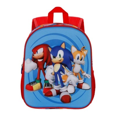 Mochila 3D Pré-Escolar Friends Sonic The Hedgehog 31 cm