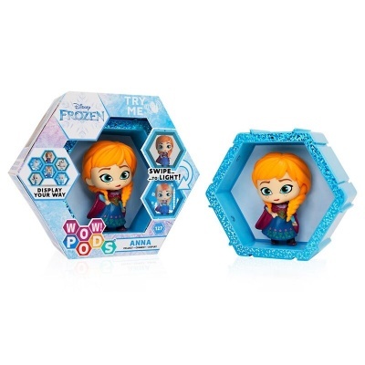 Figura colecionável de Anna da Disney Frozen com embalagem hexagonal