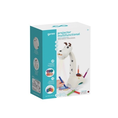 GIROS PROJETOR DESENHO COM ACESSÓRIOS CÃO