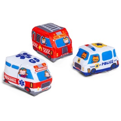 Conjunto de 3 carros macios