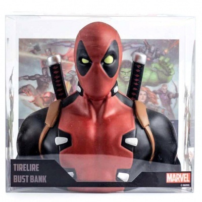Figura mealheiro Deadpool Marvel 20cm