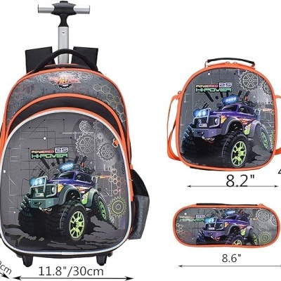 Pack Trolley Escolar Hi Power Racers