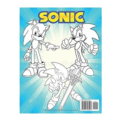 Livro de pintar Sonic