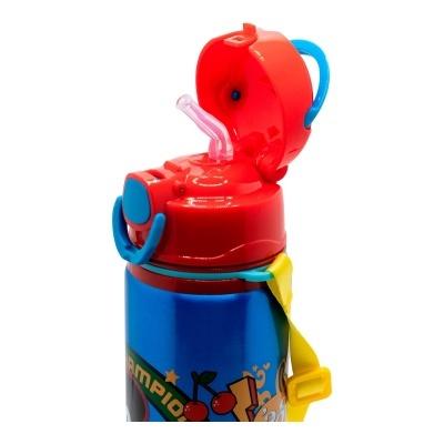 Garrafa Mickey alumínio com palha 730 ml pop up