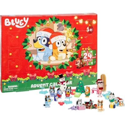 Calendário de advento infantil Bluey e Bingo
