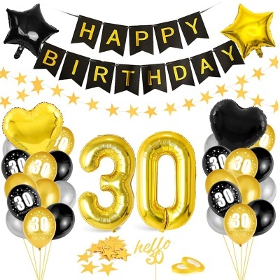 Kit aniversário - 18º / 30º / 40º /50º / 60º / 70º Aniversário