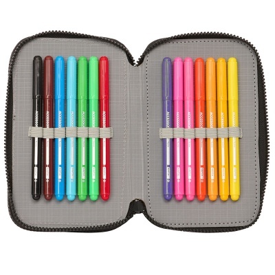 Estojo com material Minecraft 28pzs duplo