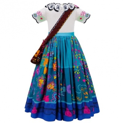 Fato Mirabel Encanto + acessórios + peruca