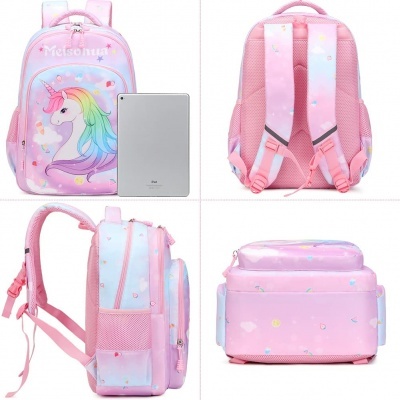 Pack Escolar Unicorn rainbow hair