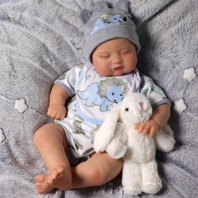 Boneco Reborn 50 cm corpo vinil