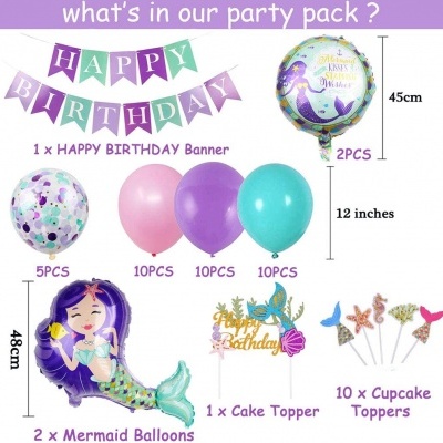 Kit de aniversário Sereia