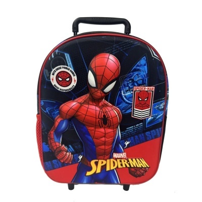 Trolley 3D Pré-Escolar Brave Spiderman Marvel 32cm