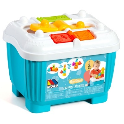 Caixa atividades azul 4 pcs