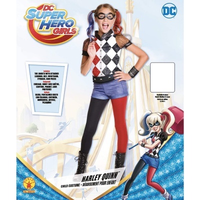 Fato de Harley Quinn para menina - DC Superhero meninas